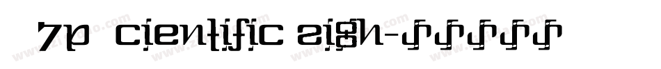 BW7p Scientific Eigh字体转换